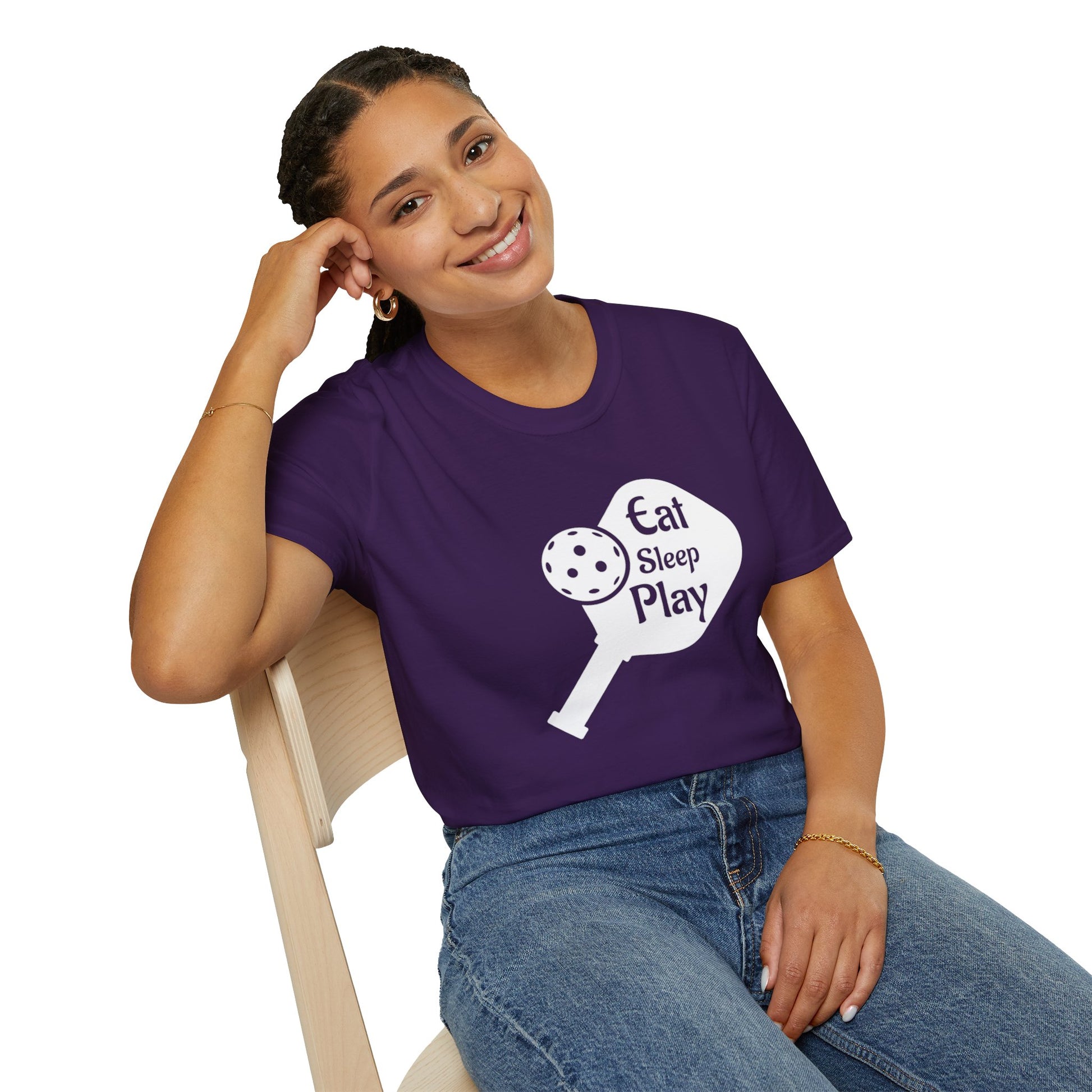 Women's Lightweight Pickleball T-shirt - Eat Sleep Play