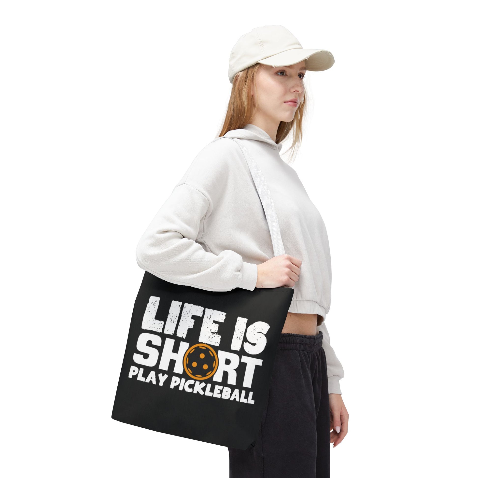 Pickleball Quirky Tote Bag - Life Is Short Play Pickleball