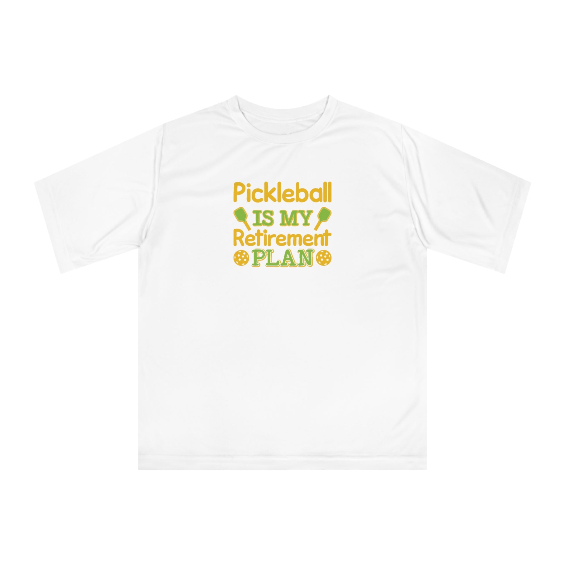 Women's Durable Pickleball T-shirt - Pickleball Is My Retirement Plan White