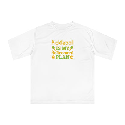 Women's Durable Pickleball T-shirt - Pickleball Is My Retirement Plan White