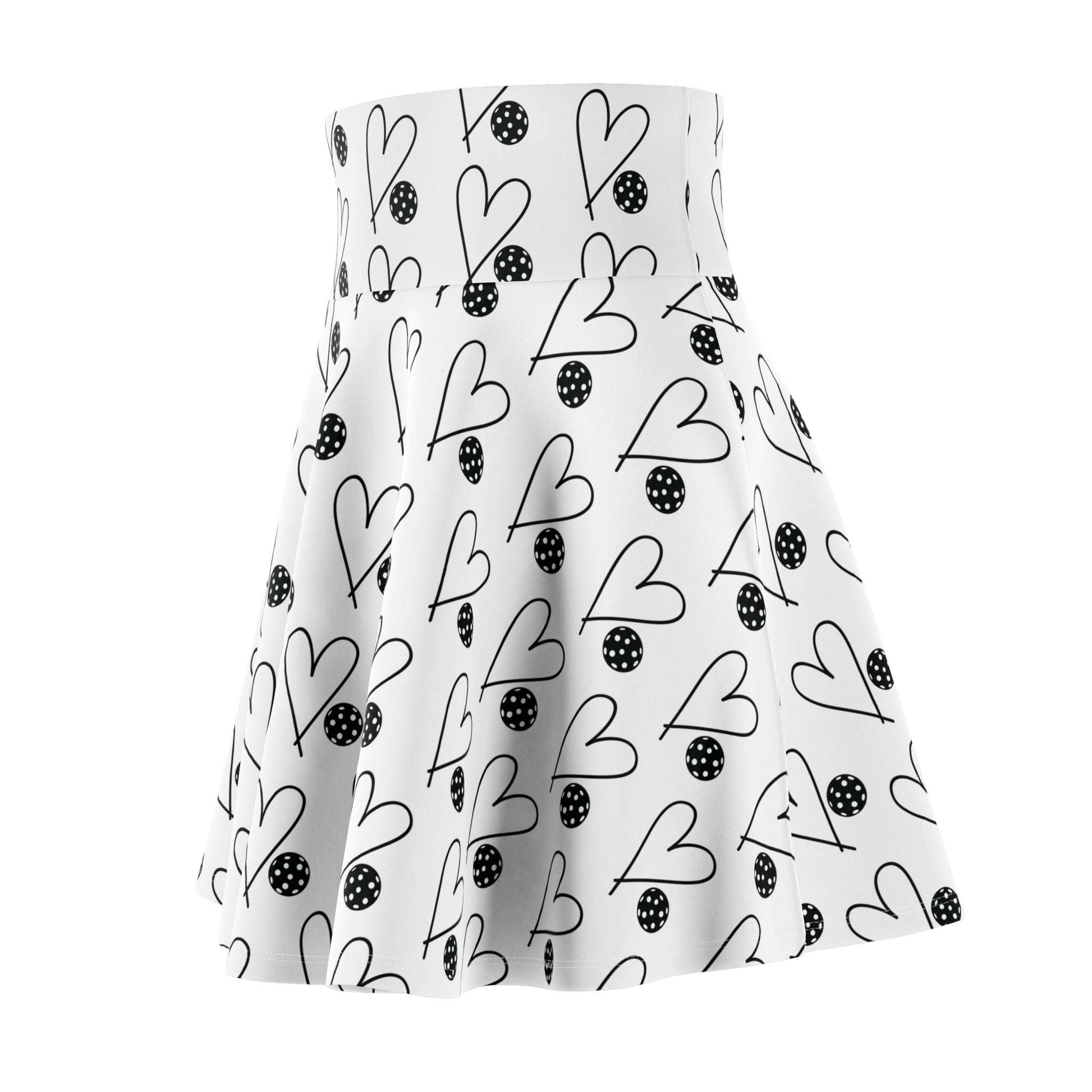 Women's Fun Pickleball Skirt - Heart and Ball