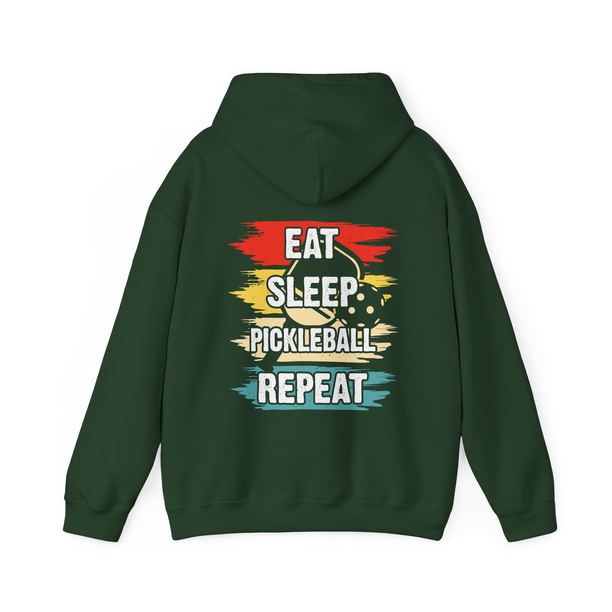 Men's Pickleball Hoodie - Eat Sleep Pickleball Repeat Retro