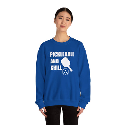 Women's Stylish Pickleball Sweatshirt - Pickleball and Chill