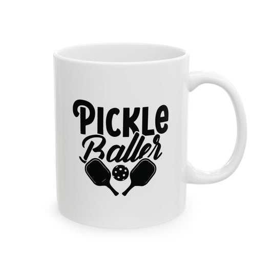 Pickleball Cool Mug - Pickleballer White