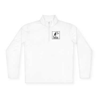Men's Durable Pickleball Pullover - Serve Up Success White