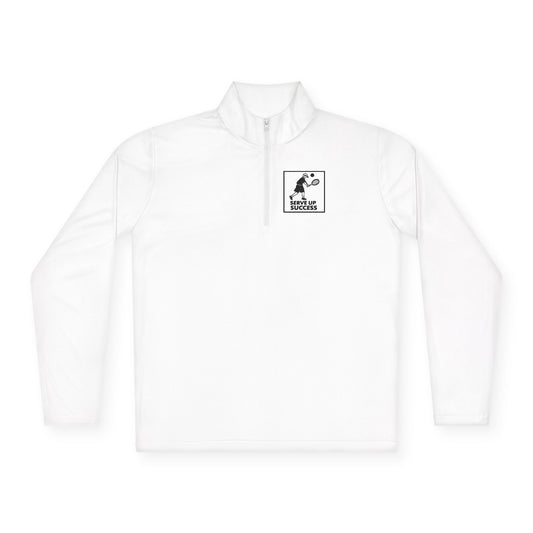 Men's Durable Pickleball Pullover - Serve Up Success White