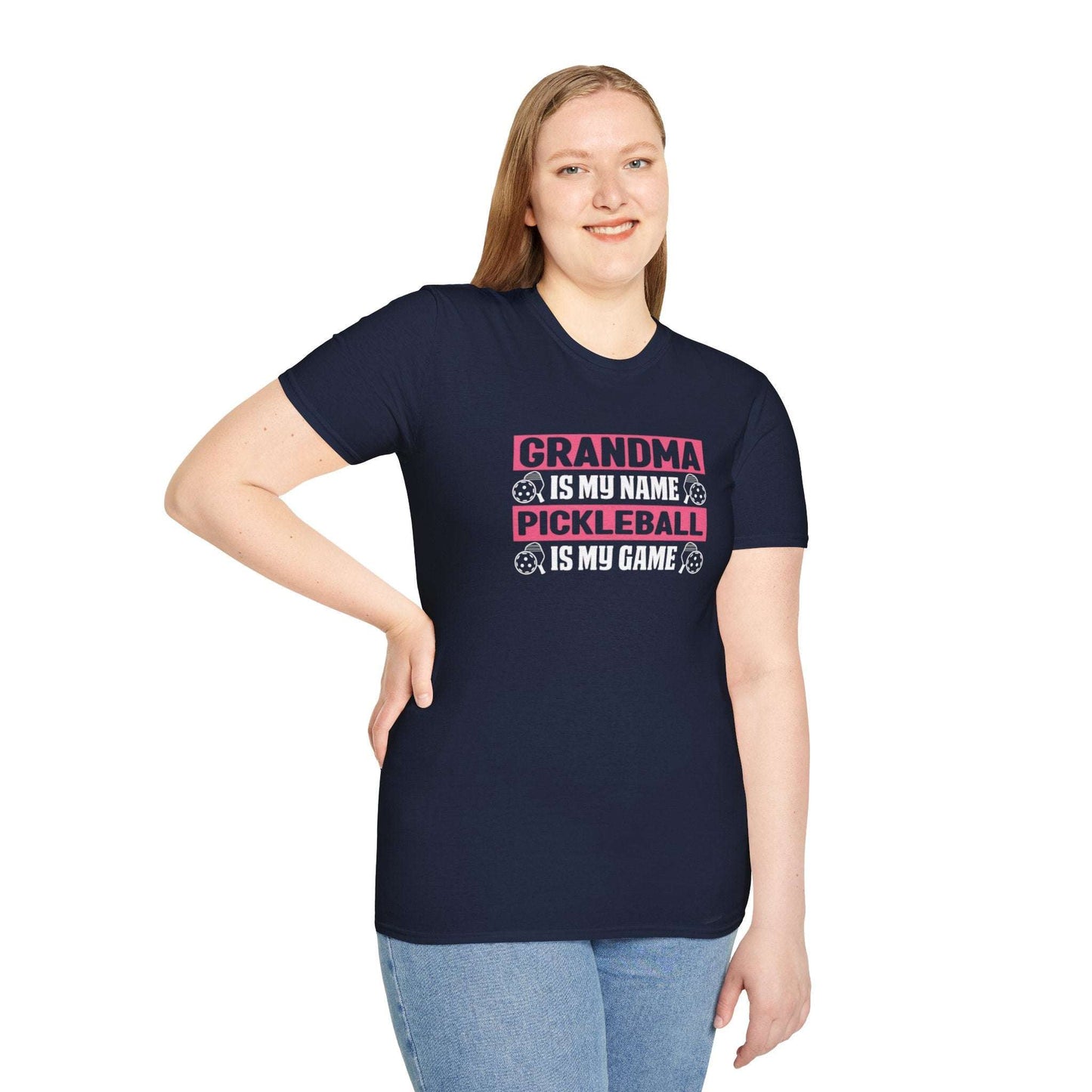 Women's Pickleball T-shirt - Grandma Is My Name Pickleball Is My Game