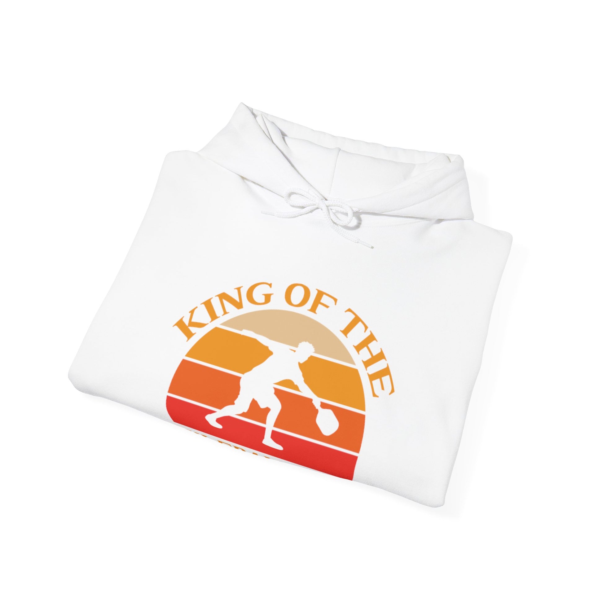 Men's Funny Pickleball Hoodie - King Of The Pickleball Court Retro