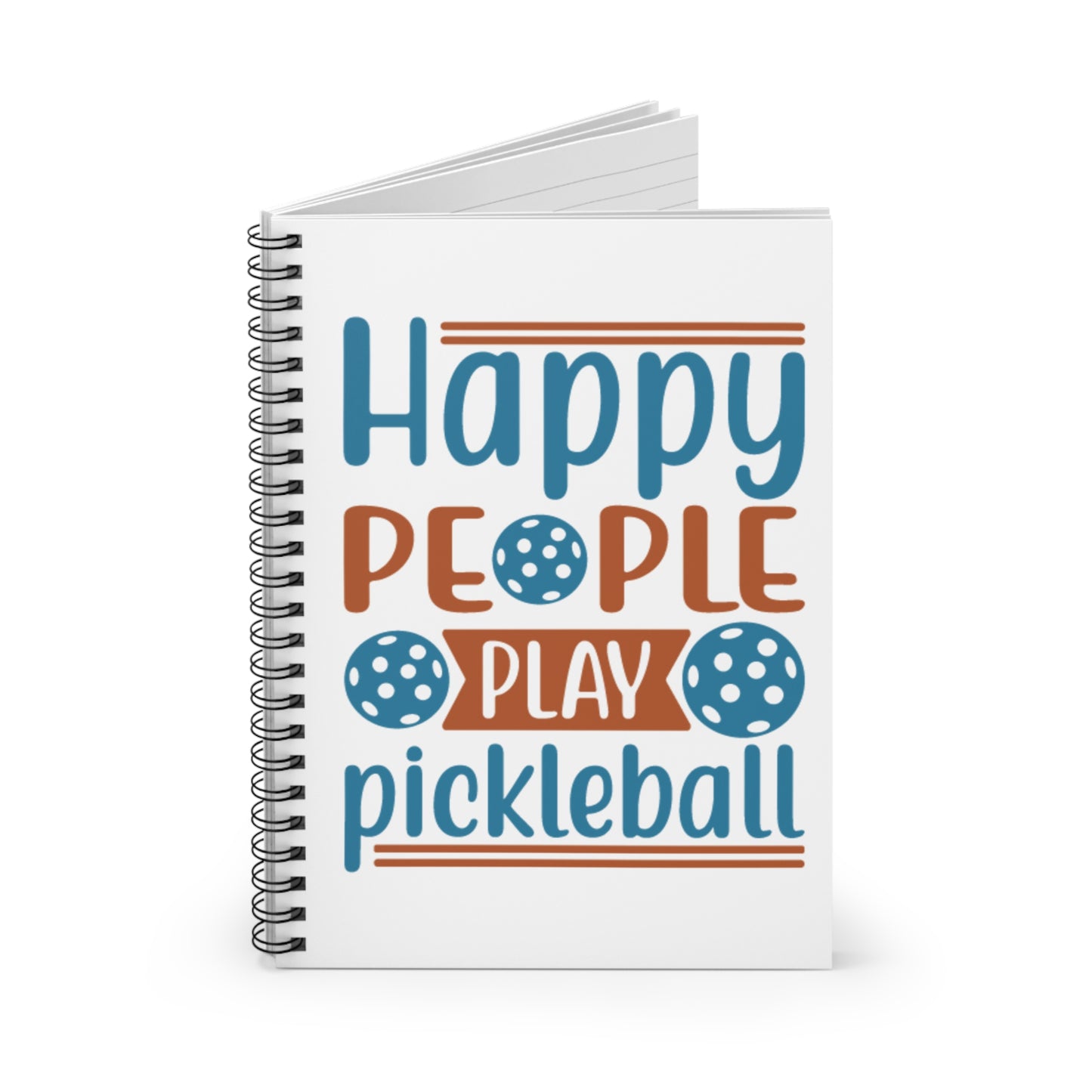 Pickleball Durable Notebook - Happy People Play Pickleball