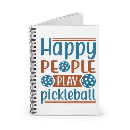 Pickleball Durable Notebook - Happy People Play Pickleball