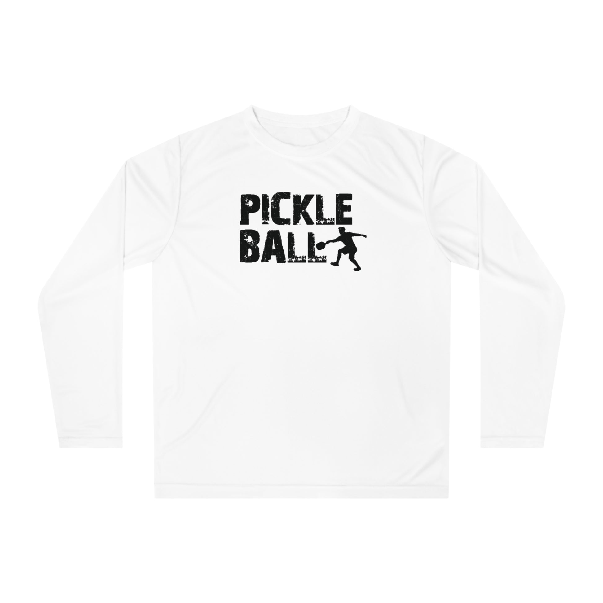 Men's Funny Pickleball Long Sleeves Top - Pickleball Player White