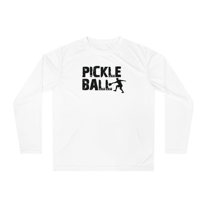 Men's Funny Pickleball Long Sleeves Top - Pickleball Player White