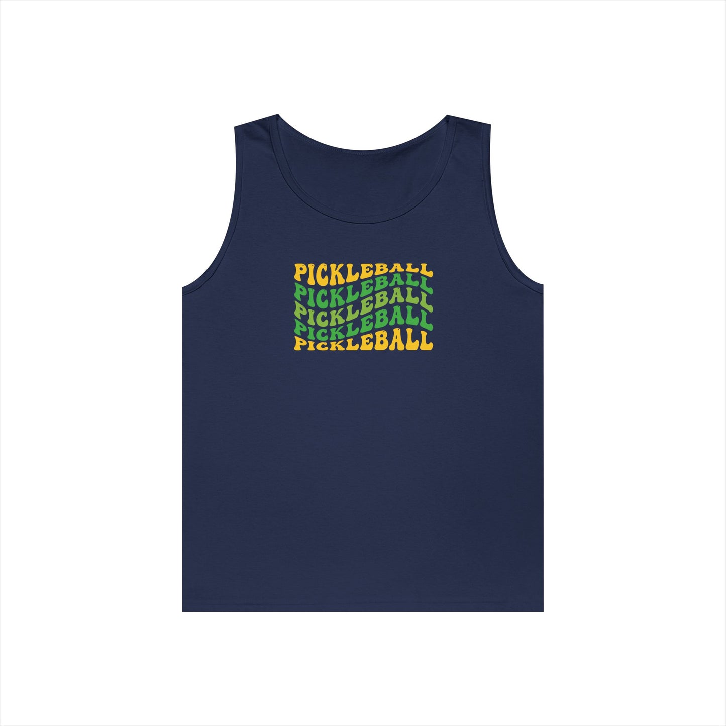 Women's Fun Pickleball Tank Top - Pickleball Wave Navy
