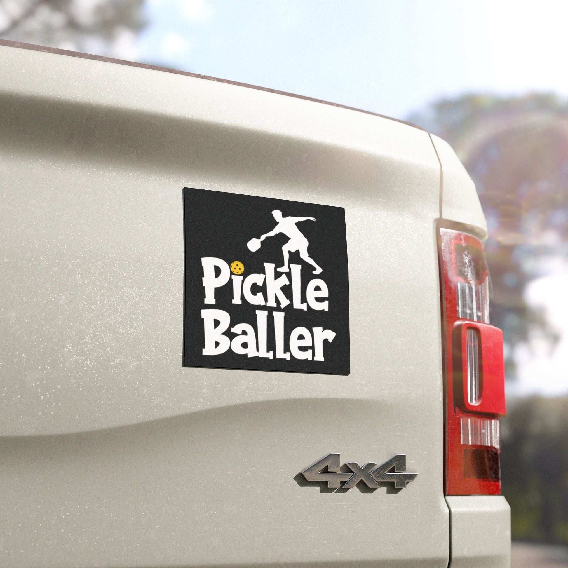Pickleball Energetic Car Magnet - Pickleballer