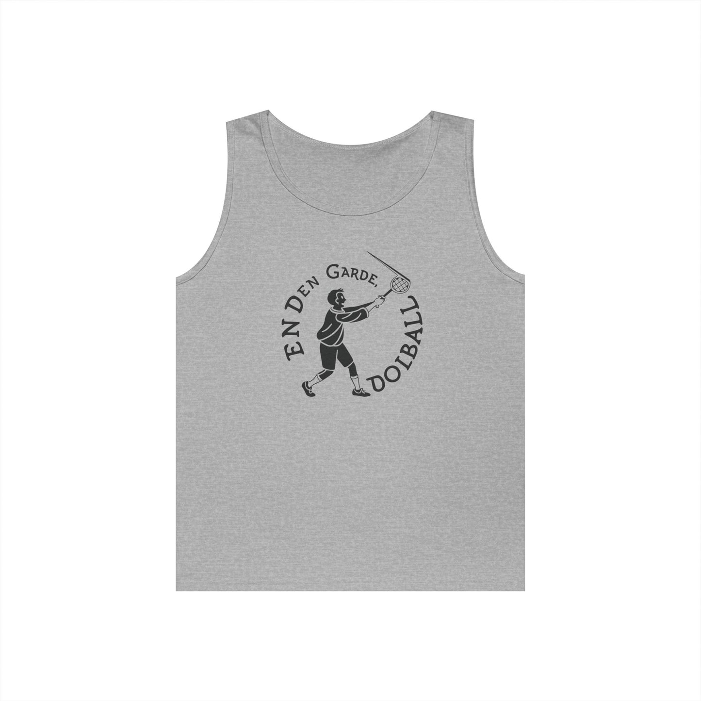 Men's Funny Pickleball Tank Top - Enden Garde, Dolball Gray