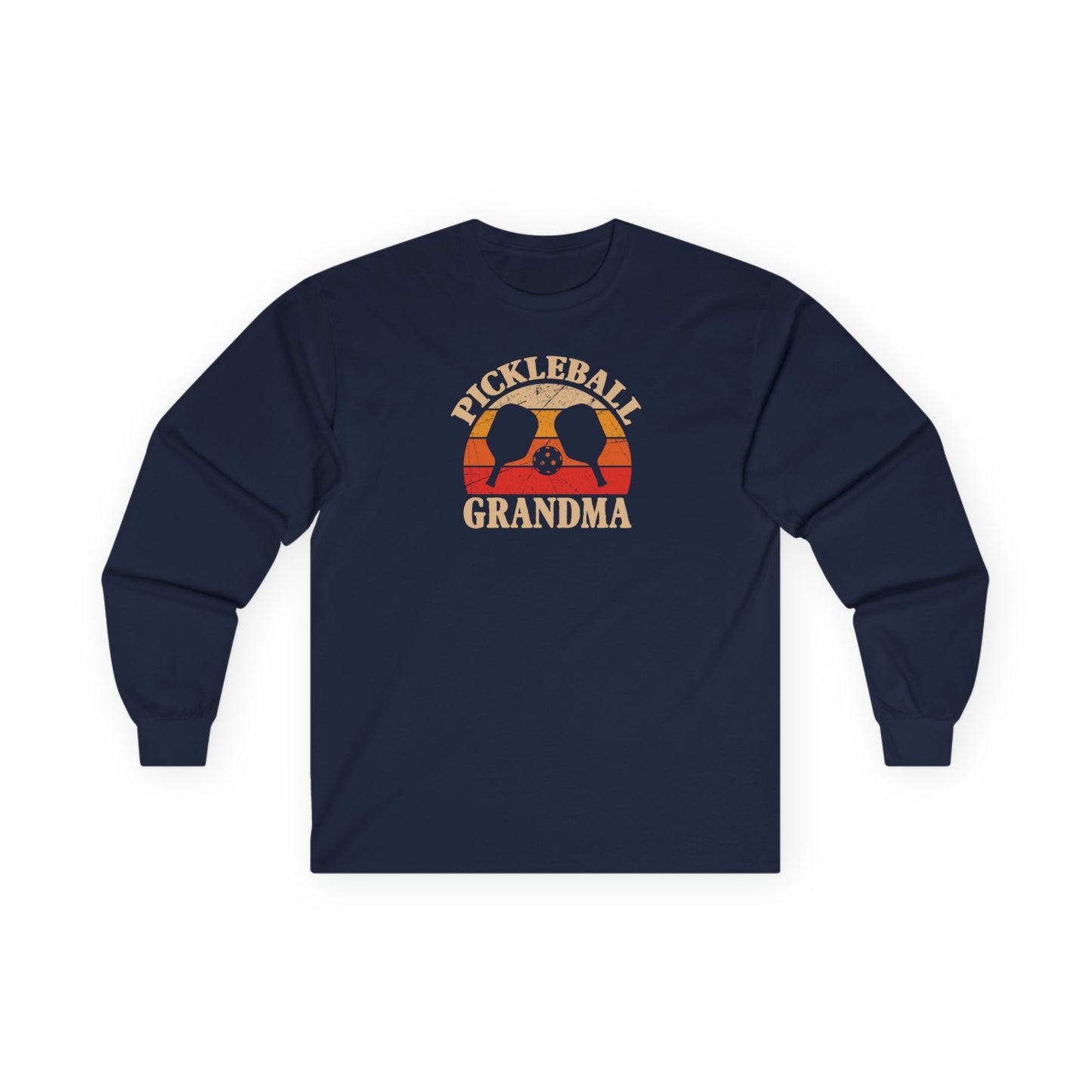 Women's Soft Pickleball Long Sleeves top - Pickleball Grandma Navy
