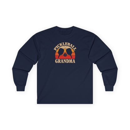 Women's Soft Pickleball Long Sleeves top - Pickleball Grandma Navy