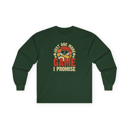 Women's Pickleball Long Sleeves top - Just One More Game I Promise Green