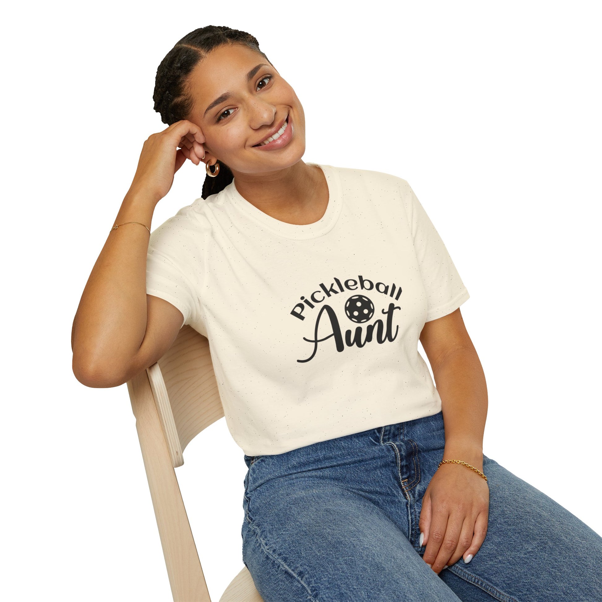 Women's Comfy Pickleball T-shirt - Pickleball Aunt