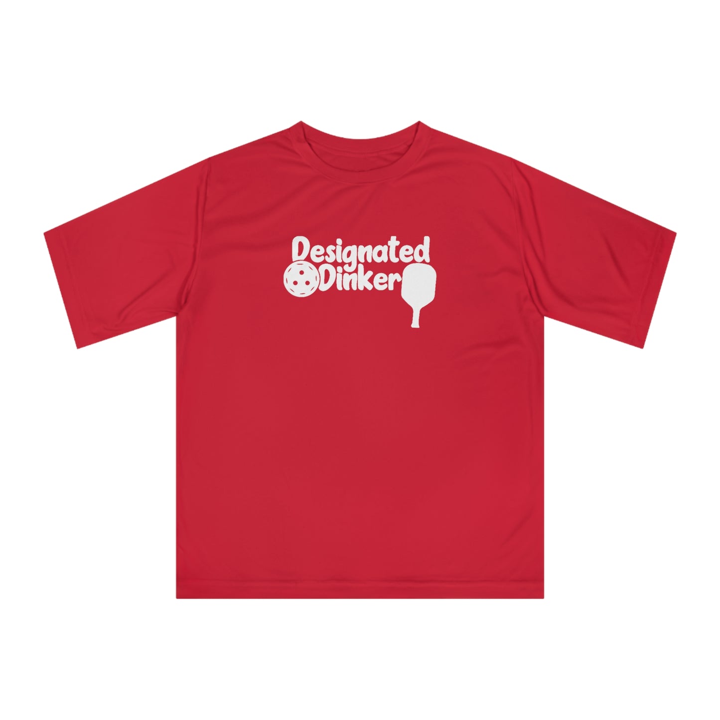 Women's Stylish Pickleball T-shirt - Designated Dinker Red