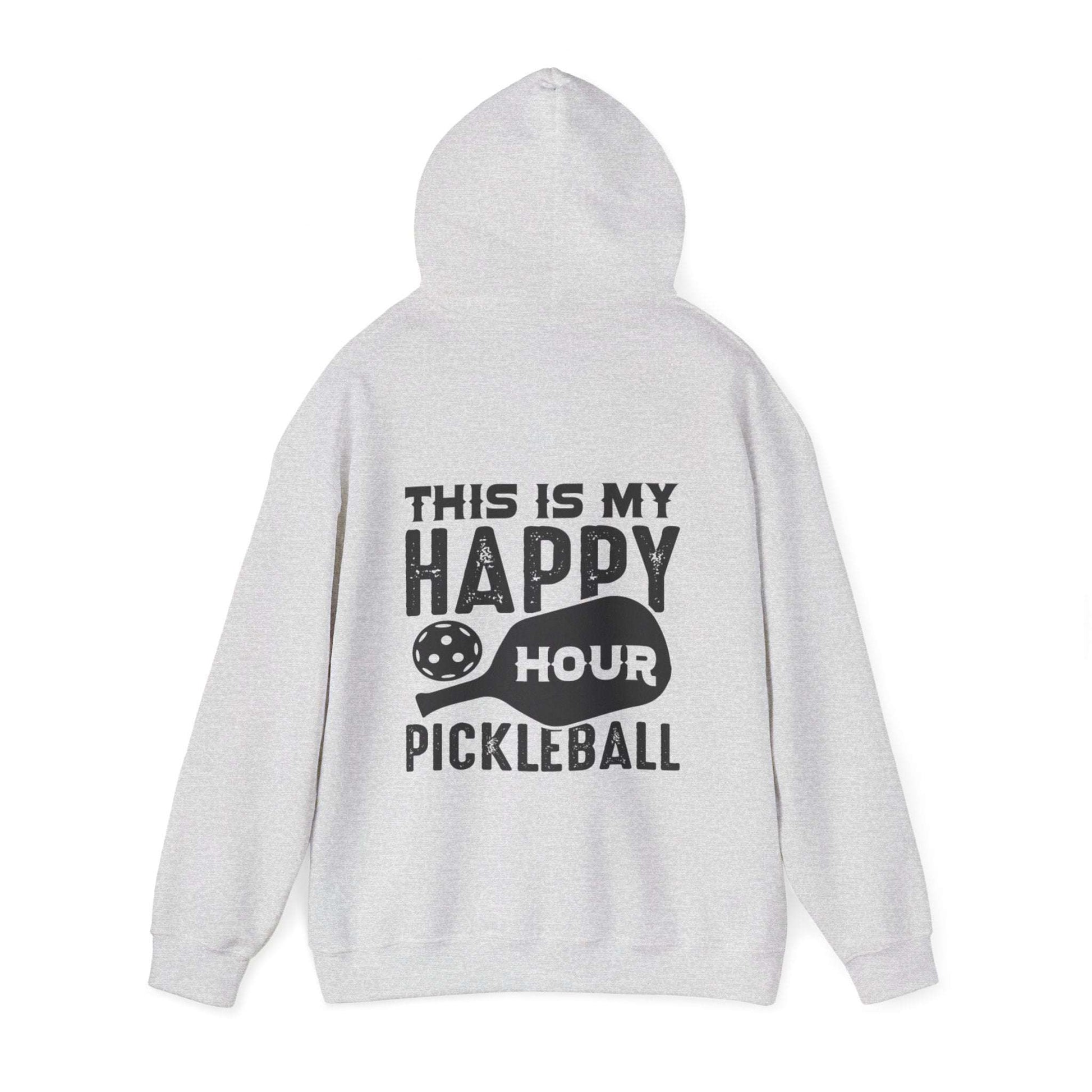 Men's Soft Pickleball Hoodie - This Is My Happy Hour Pickleball