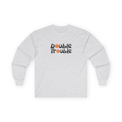 Men's Playful Pickleball Long Sleeves top - Double Trouble Gray