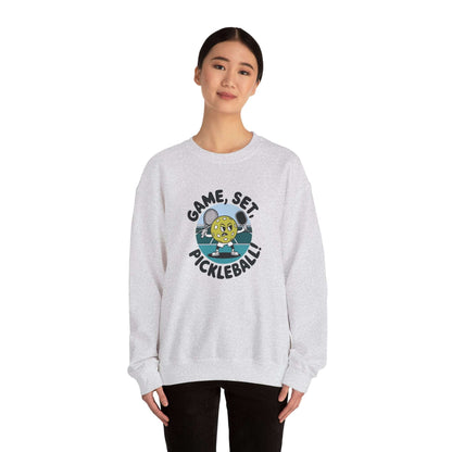 Women's Cute Pickleball Sweatshirt - Game, Set, Pickleball