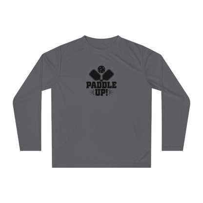 Men's Energetic Pickleball Long Sleeves top - Paddle Up Gray
