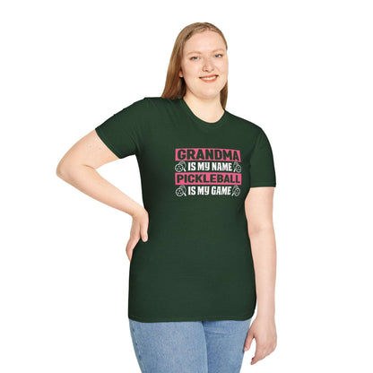 Women's Pickleball T-shirt - Grandma Is My Name Pickleball Is My Game