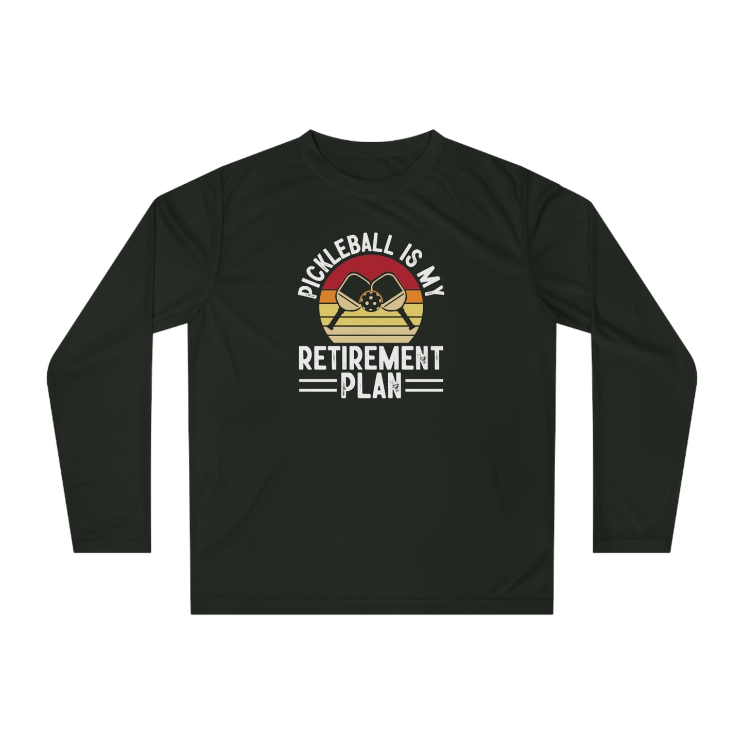 Women's Pickleball Long Sleeves top - Pickleball Is My Retirement Plan Black
