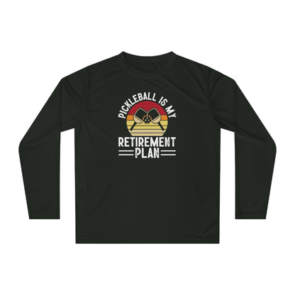 Women's Pickleball Long Sleeves top - Pickleball Is My Retirement Plan Black