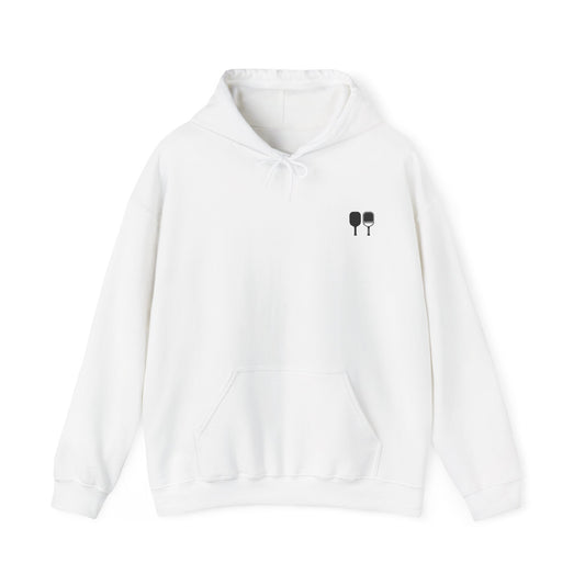 Men's Soft Pickleball Hoodie - This Is My Happy Hour Pickleball White