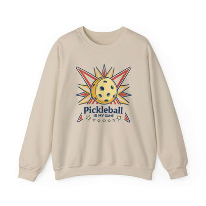 Women's Soft Pickleball Sweatshirt - Pickleball Is My Game Beige
