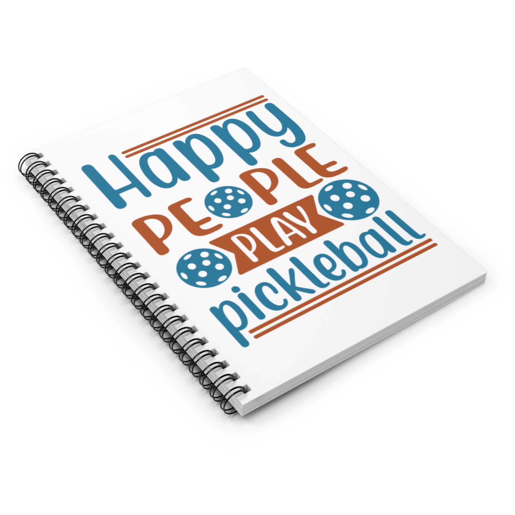 Pickleball Durable Notebook - Happy People Play Pickleball