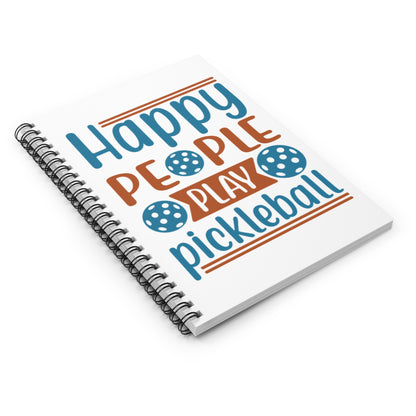 Pickleball Durable Notebook - Happy People Play Pickleball