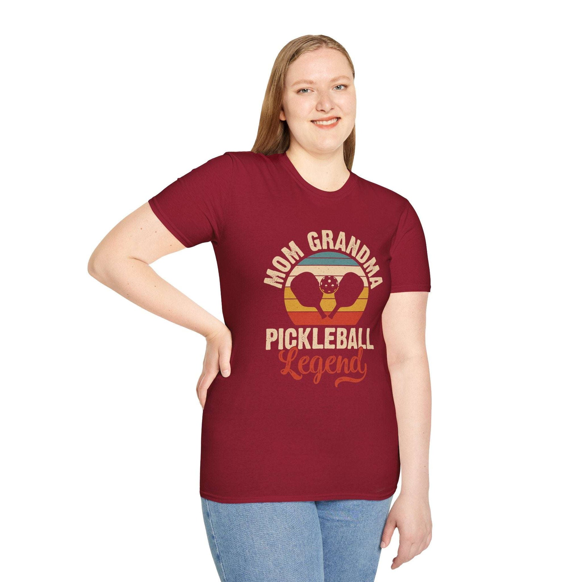 Women's Funny Pickleball T-Shirt - Mom Grandma Pickleball Legend