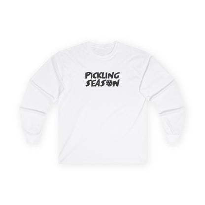 Women's Comfy Pickleball Long Sleeves top - Pickling Season White