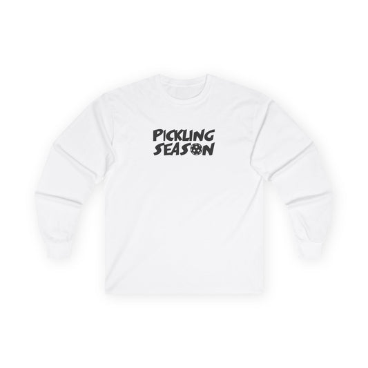 Women's Comfy Pickleball Long Sleeves top - Pickling Season White