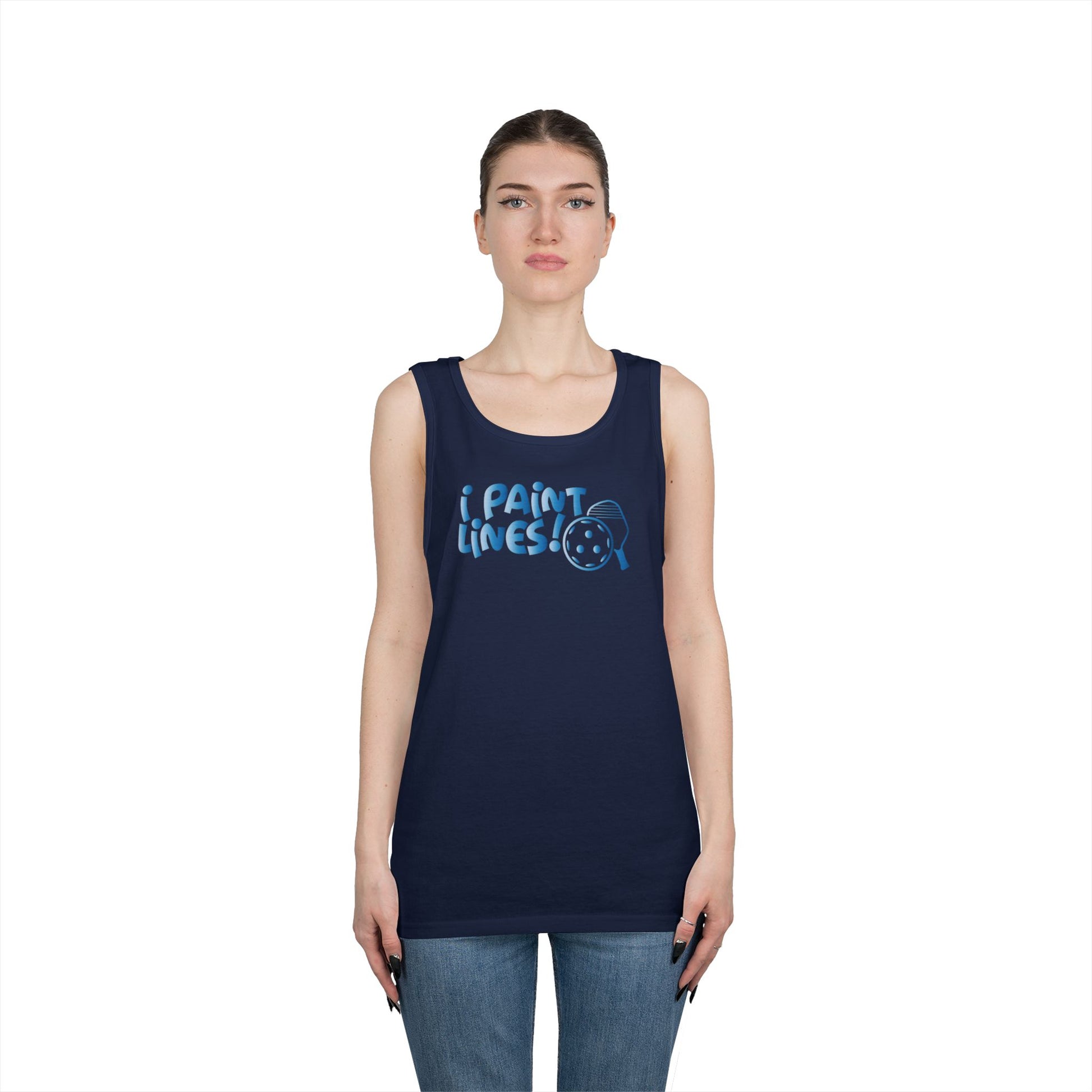 Women's Comfy Pickleball Tank Top - I Paint Lines