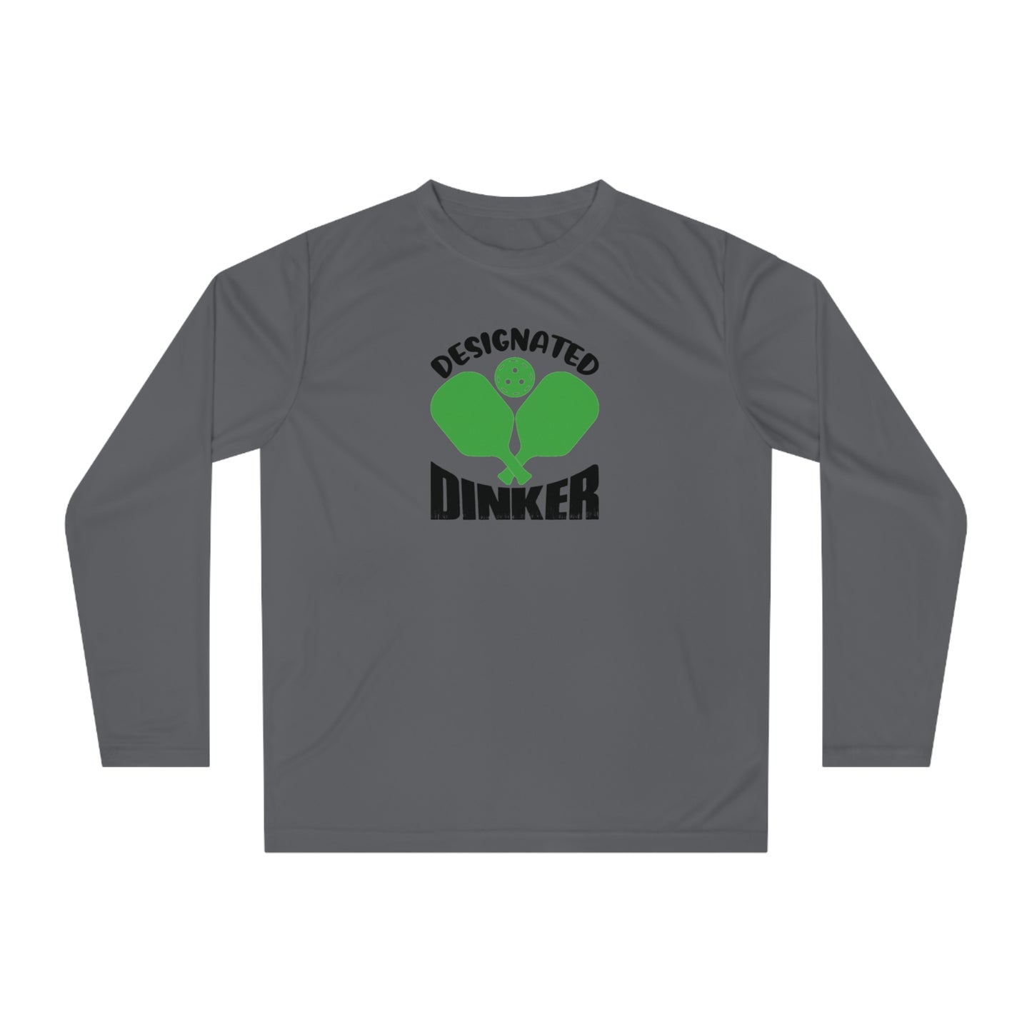 Women's Quirky Pickleball Long Sleeves top - Designated Dinker Gray