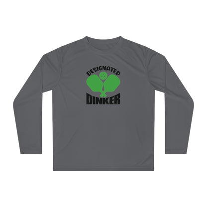 Women's Quirky Pickleball Long Sleeves top - Designated Dinker Gray