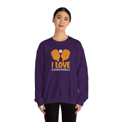 Women's Soft Pickleball Sweatshirt - I Love a Good Paddle