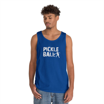 Men's Unique Pickleball Tank Top - Pickleball Grunge