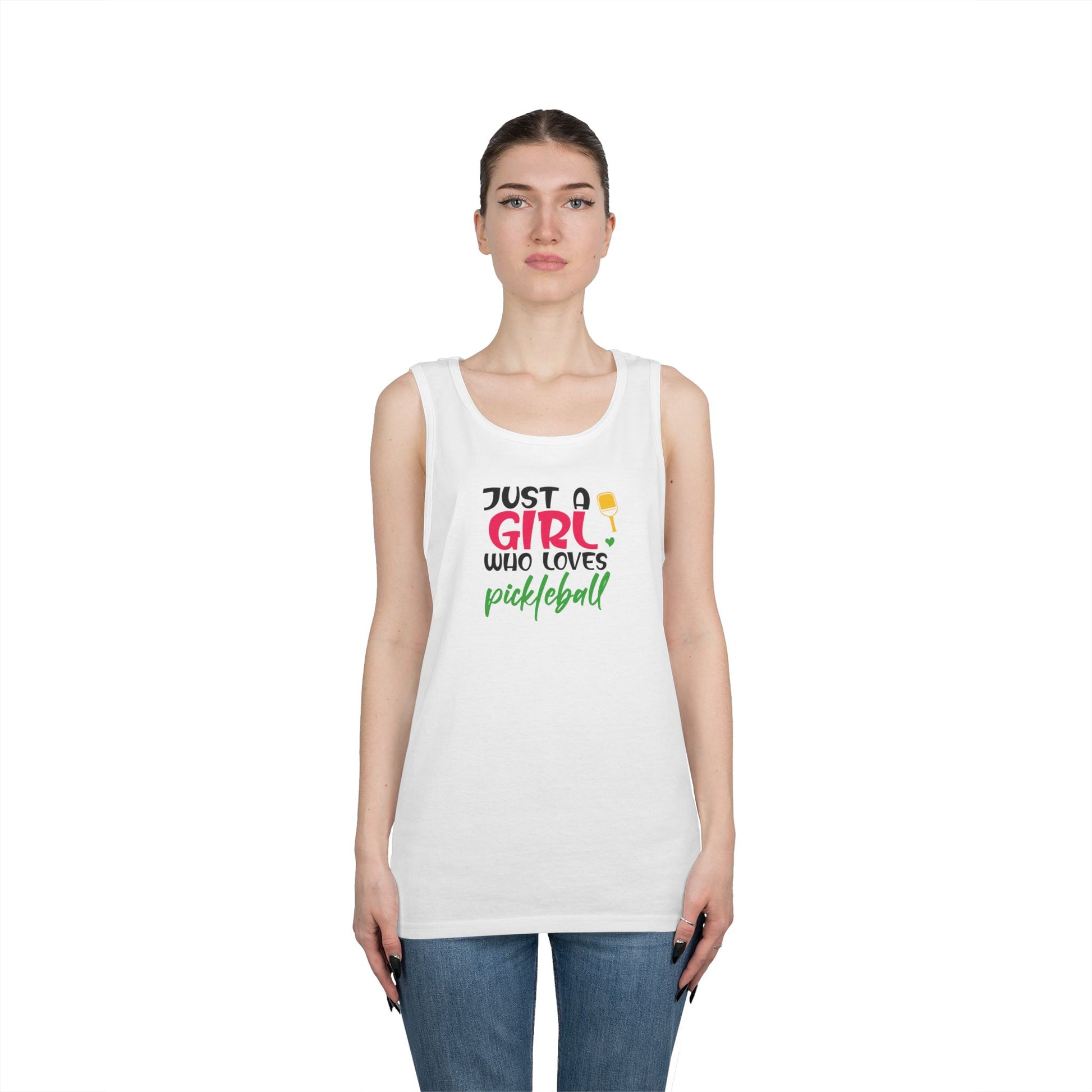 Women's Soft Pickleball Tank Top - Just a Girl Who Loves Pickleball