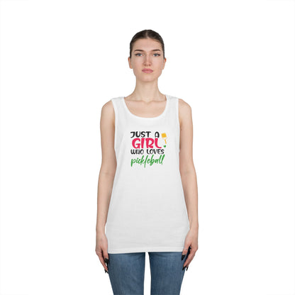 Women's Soft Pickleball Tank Top - Just a Girl Who Loves Pickleball