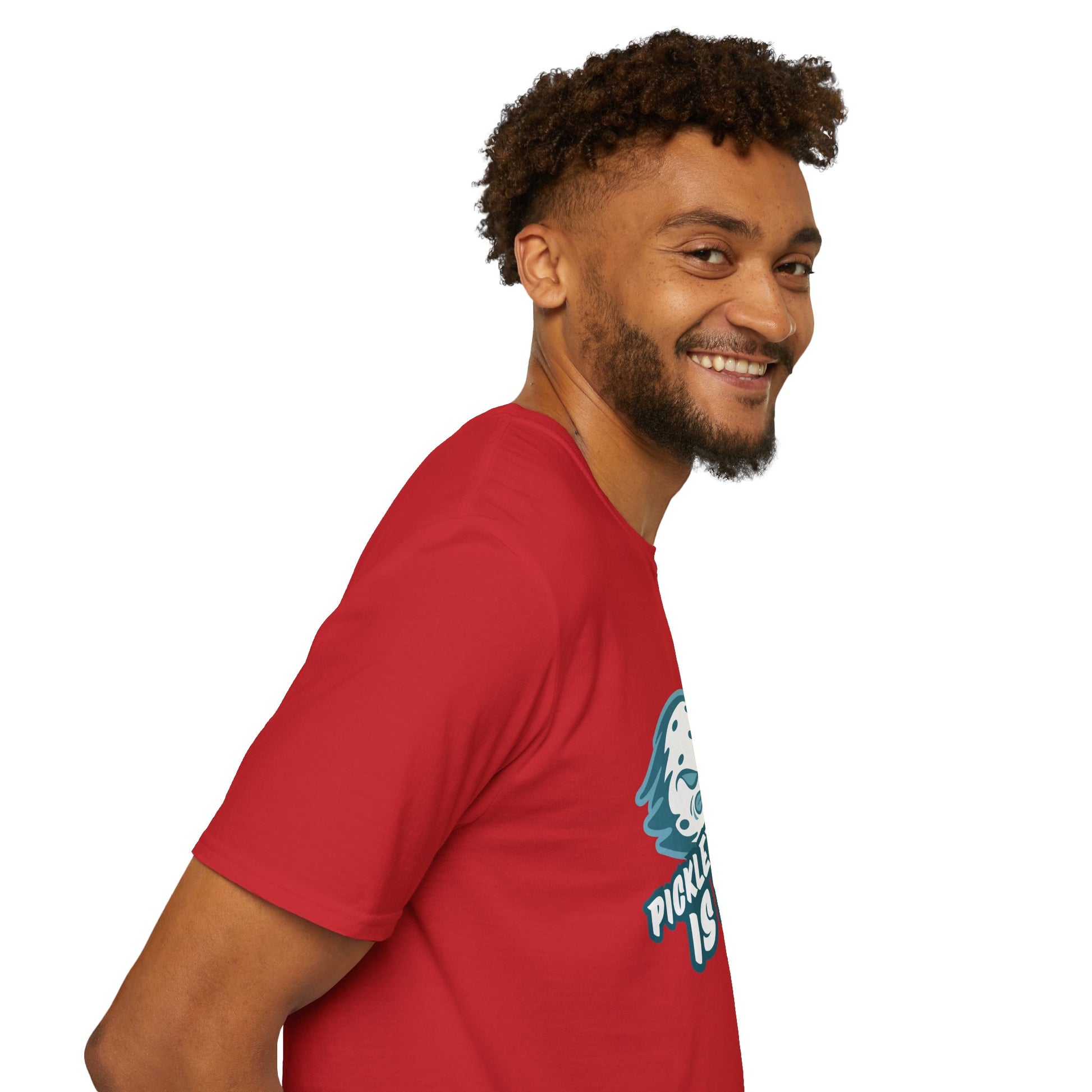 Men's Pickleball T-Shirt - Pickleball Is Fire Red