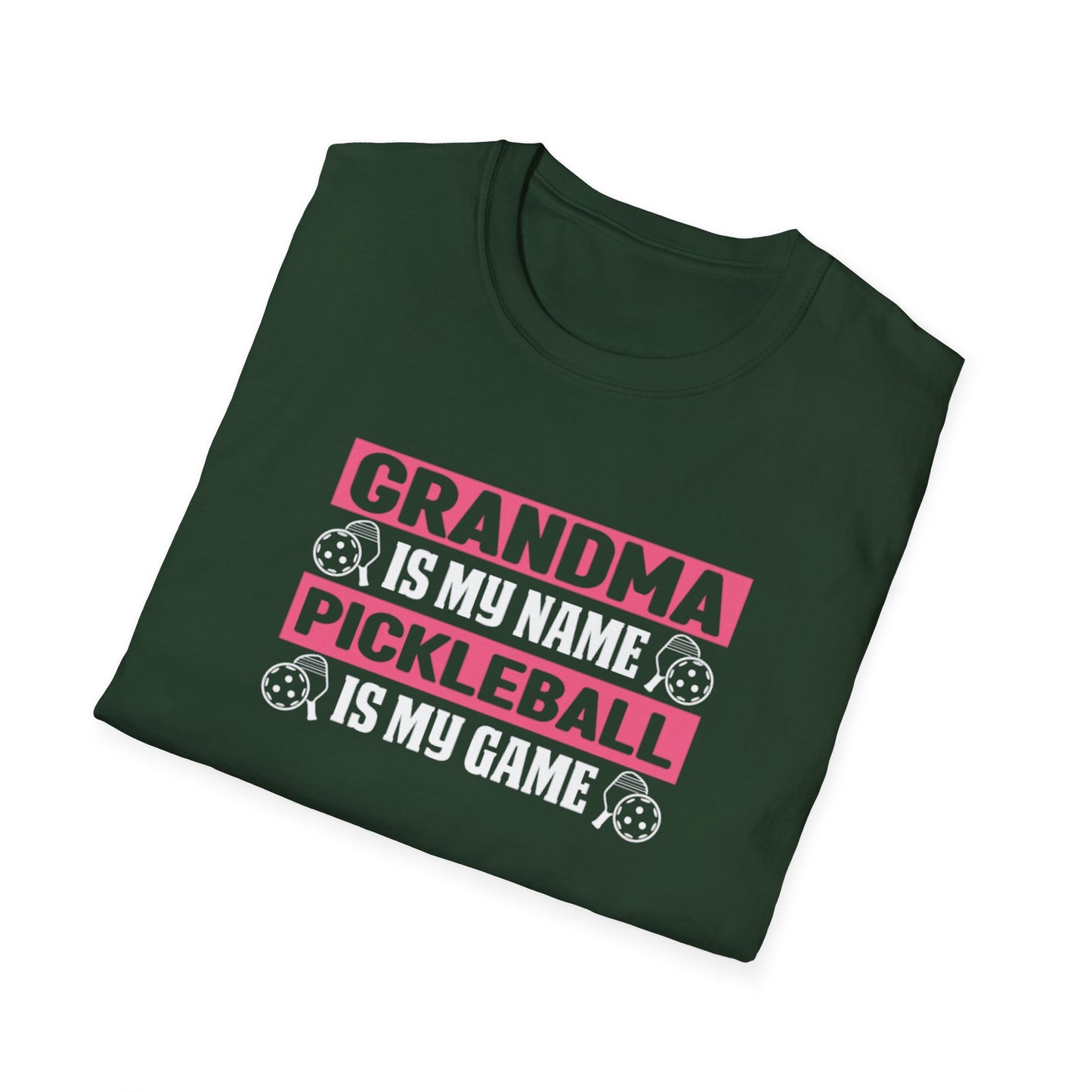 Women's Pickleball T-shirt - Grandma Is My Name Pickleball Is My Game