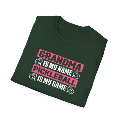 Women's Pickleball T-shirt - Grandma Is My Name Pickleball Is My Game