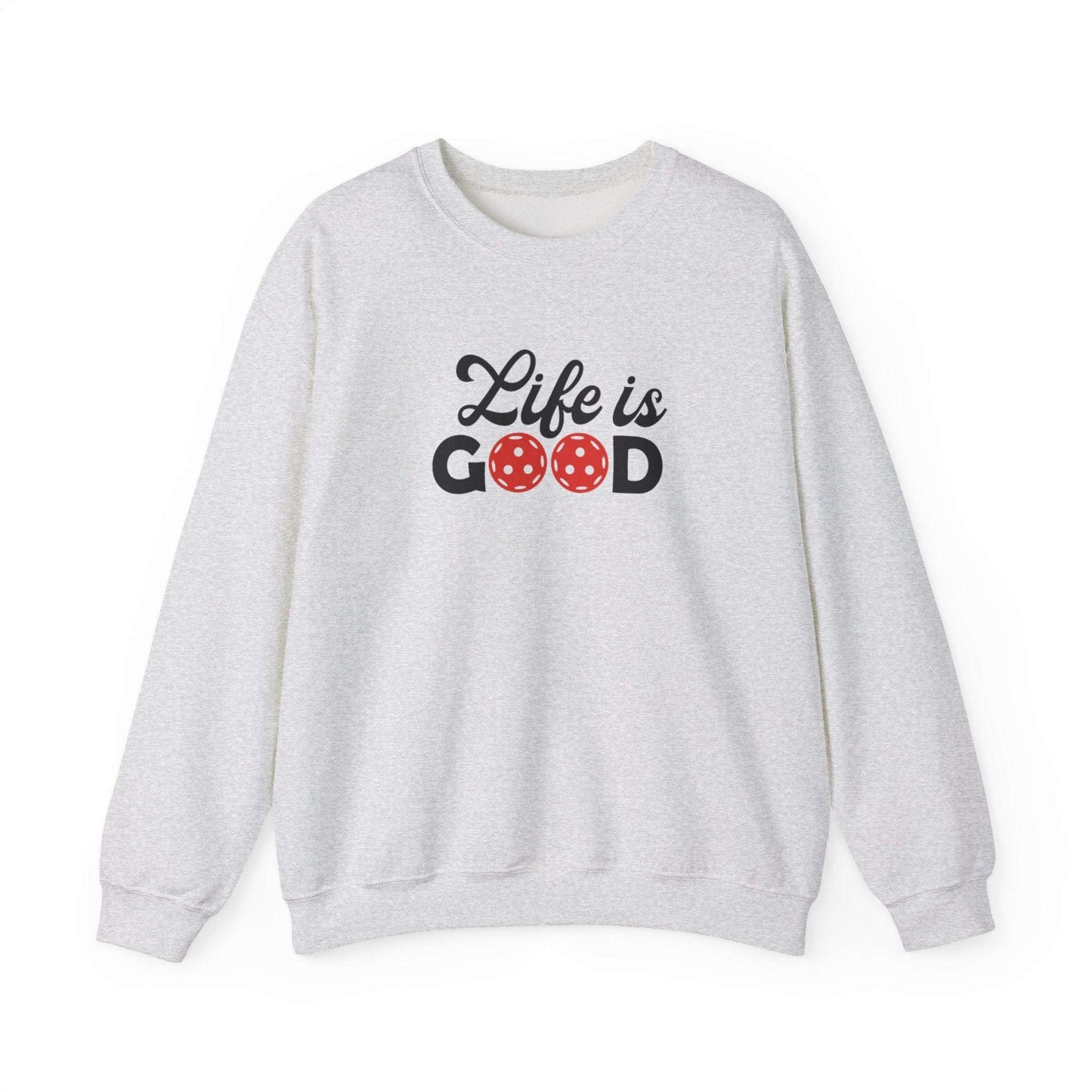 Women's Durable Pickleball Sweatshirt - Life is Good Gray