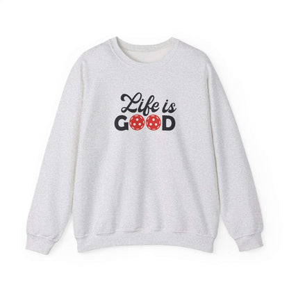 Women's Durable Pickleball Sweatshirt - Life is Good Gray
